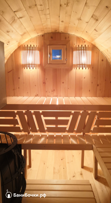 Фото парной в бане бочке